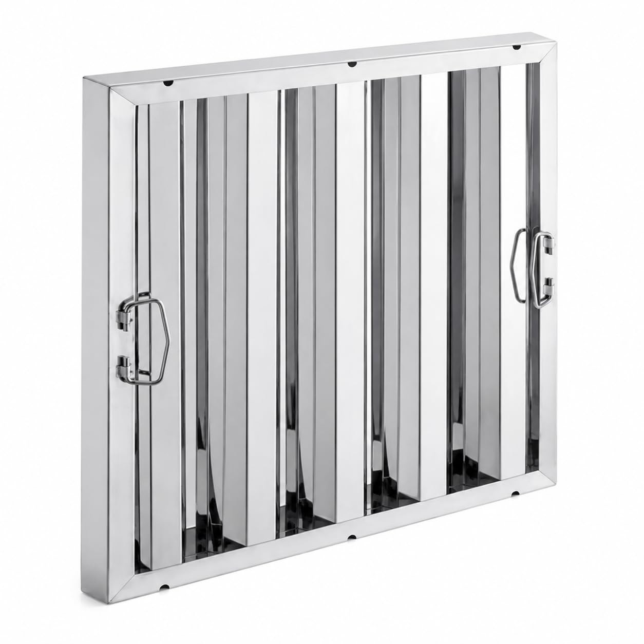 Stainless Steel Commercial Hood Filter by Glownary – 19.6" x 19.5" x 1.6", Type 430 Stainless Steel, Model 522hf2020