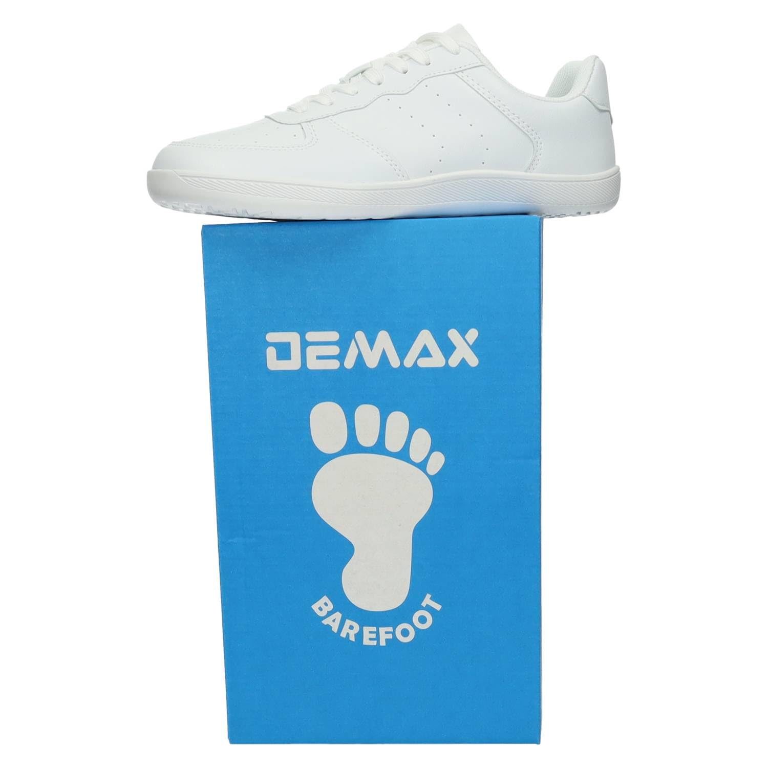 DEMAX 7-1225A Deportivas Barefoot 7-1225A. Blancas para Mujer con Plantilla cómoda y diseño Casual versátil,DEMAX Mujer Deportivos