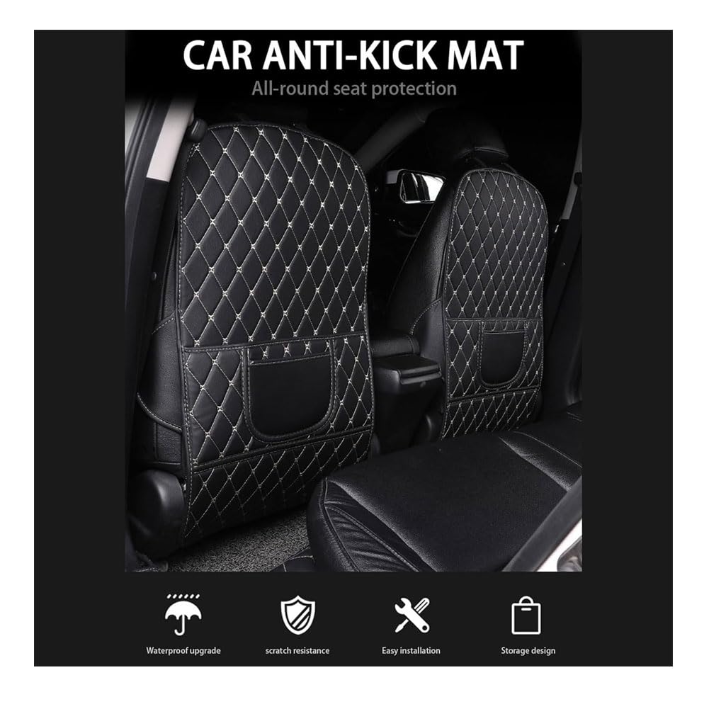 2 Pezzi Auto Sedile Anti Calcio Cuscino per Toyota Corolla/Highlander/Land Cruiser, PU Pelle Anti-Calcio Schienale Protettori di Seggiolini Anti Sporco Accessori,l