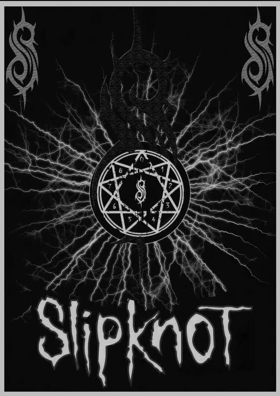 slipknot Retro Vintage Rock Concert Gig Poster Wall Art A4