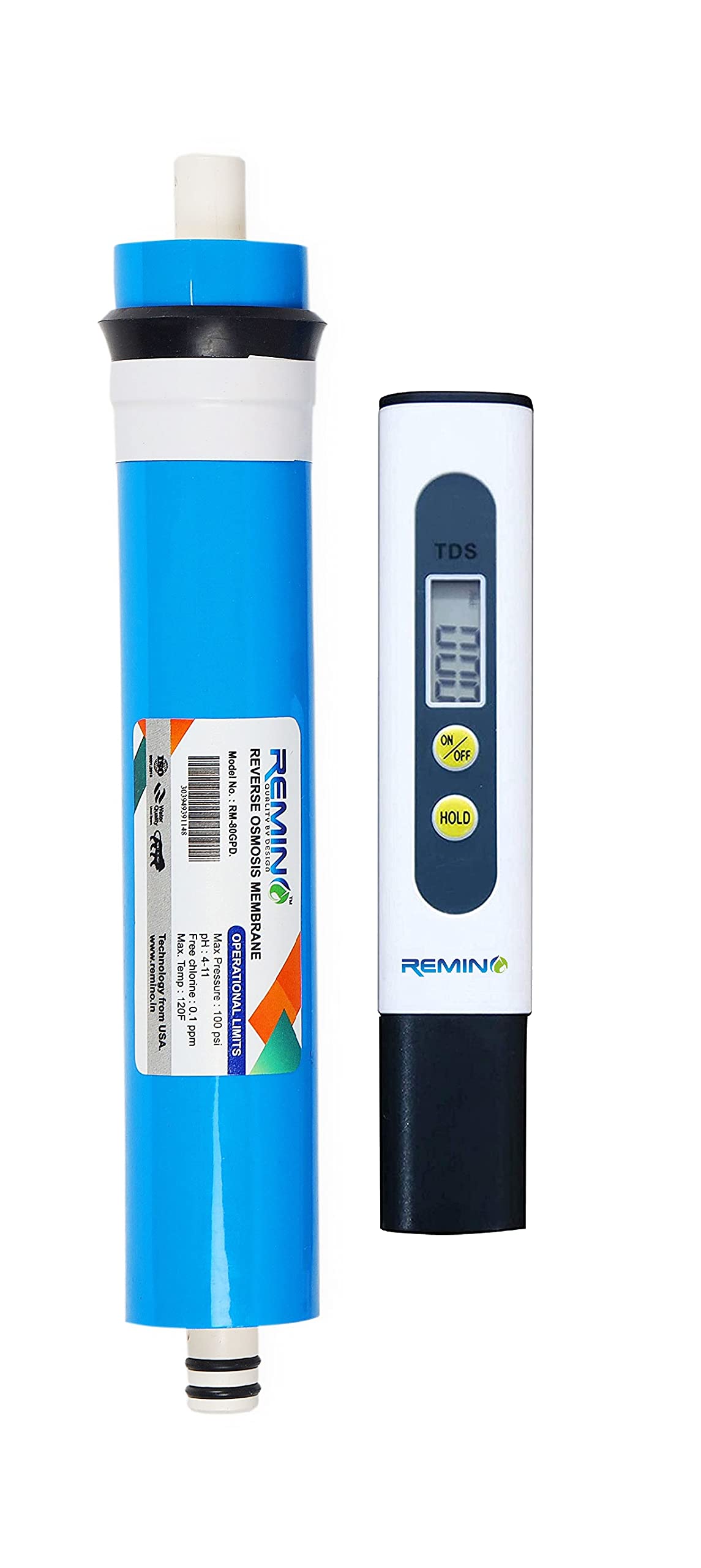 Remino 80 GPD Ro Membrane for All Type of RO Water Purifier with TDS Meter (B09FL6YGZ2) Amazon Price History, Amazon Price Tracker