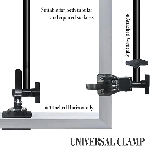 Miniatura 6 de Soporte resistente para paraguas  Abrazadera ajustable, montaje en cubierta, soporte universal para movilidad, patio, cochecito, silla de ruedas,
