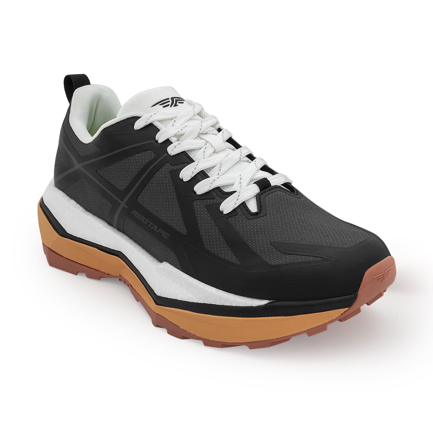Men's Sneakers Grey Mesh TPU Round Toe Lace-Up-image-22
