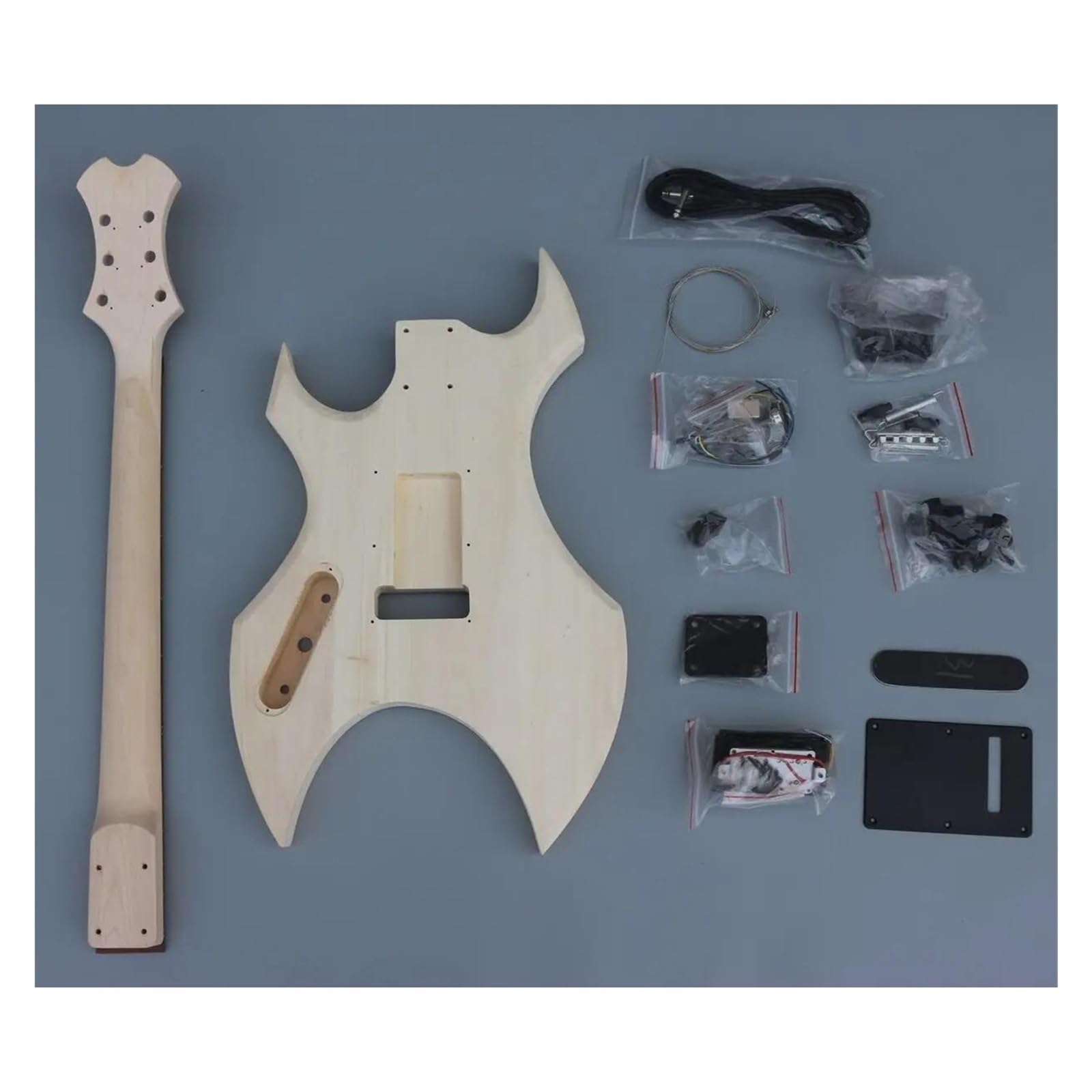 Unfinished Guitar Body Neck Body Unfinished Hollow Electric Guitar Kit