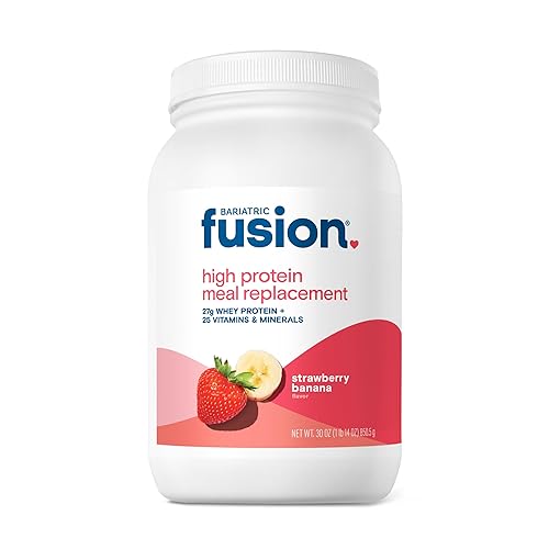 Bariatric Fusion Strawberry Banana Meal Replacement 27g Protein Powder, 21