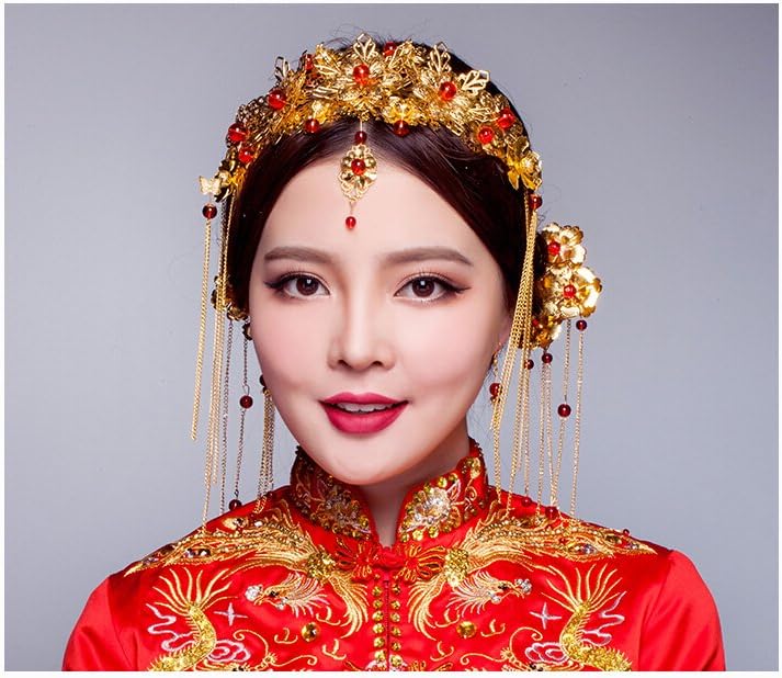 Water Dance Bride Headdress of Ancient Chinese Dragon Costume Clothing Accessories Hair Accessories