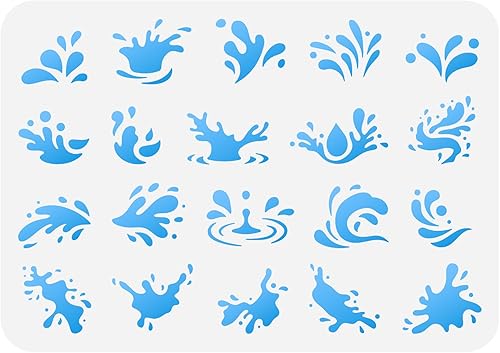 Miniatura 8 de FINGERINSPIRE Herramienta de maquillaje plantilla de pintura de 11.8 x 11.8 pulgadas, plantilla de dibujo cosmético reutilizable, pinceles de