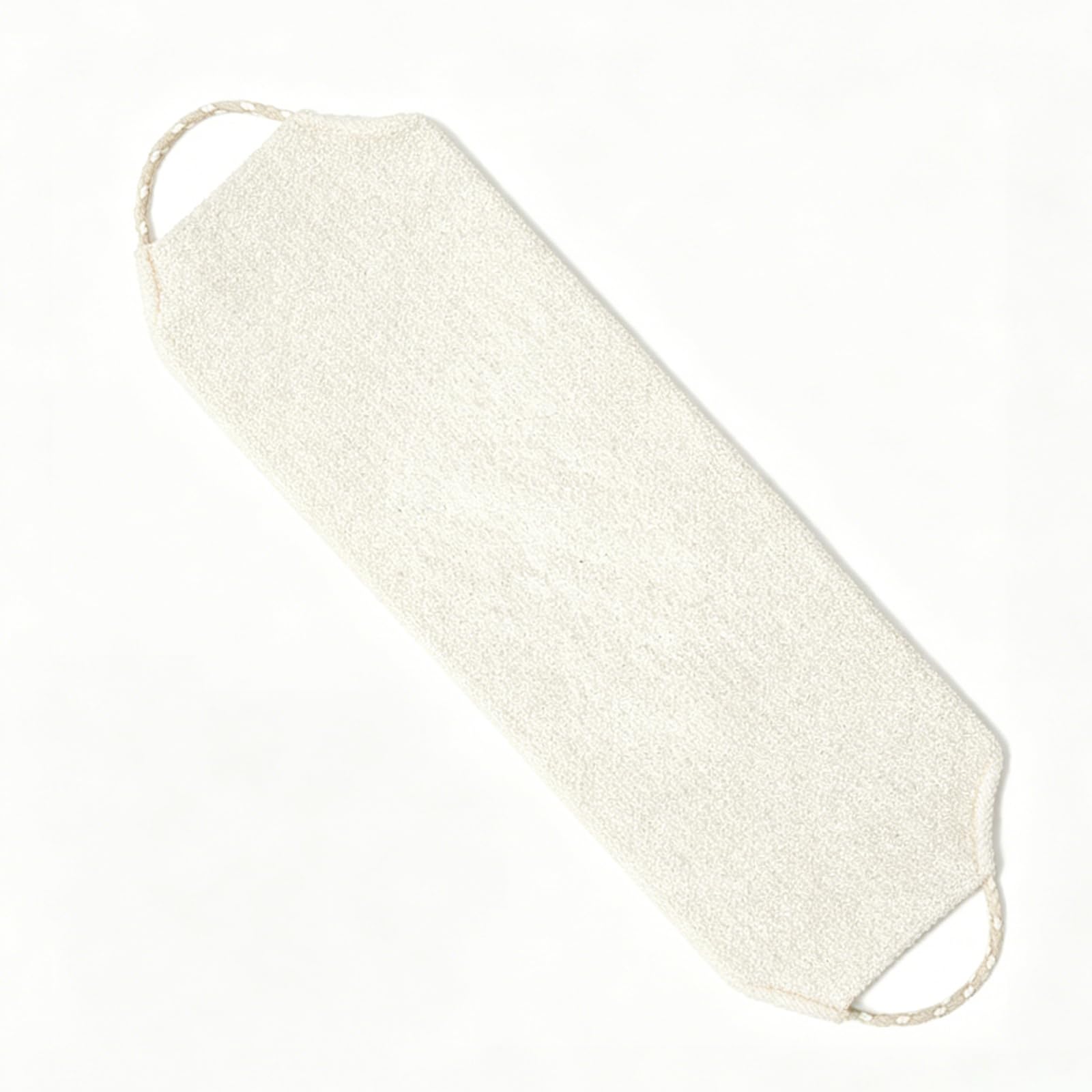 Back Scrubber for Shower, Double Sided Exfoliating Back Exfoliator with Handles, Stretchable Long Body Washcloth for Men Women, Deep Cleansing Exfoliating Shower Towel (White)