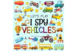 Let's Play I Spy: Vehicles - Fun Picture Puzzle Book for Curious 2-5 Year Olds