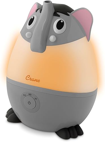 Miniatura 4 de Crane Adorables - Mini humidificadores ultrasónicos para dormitorio y guardería, humidificador de aire de niebla fría de 5 galones para habitación