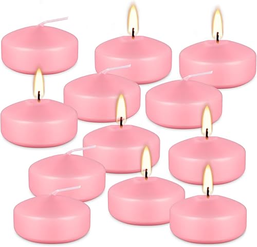 Miniatura 12 de Juego de 48 velas flotantes sin llama a prueba de agua, velas LED parpadeantes de luz cálida blanca de más de 120 horas que funcionan
