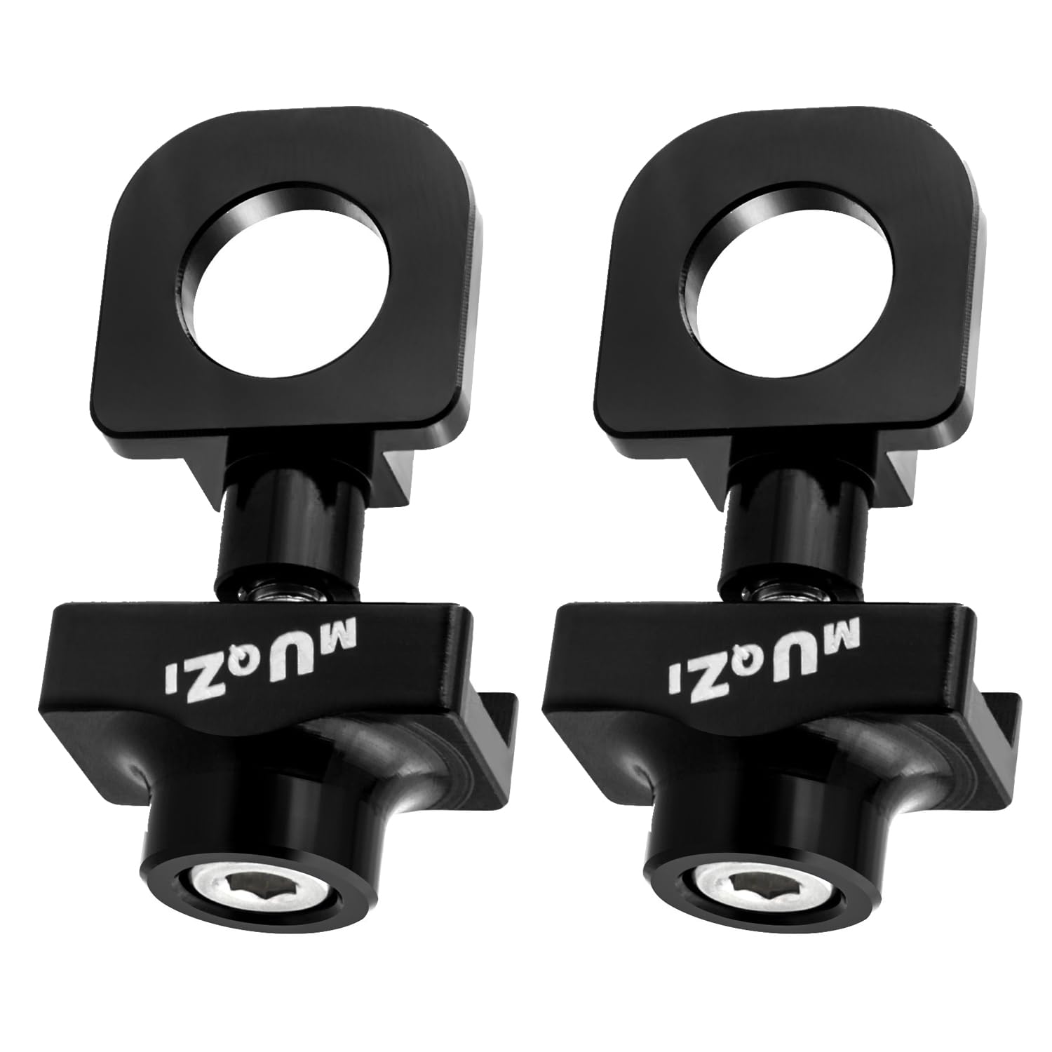 GIONAR Set di 2 tendicatena per bicicletta – Singola velocità tendicatena per BMX, bici da strada e bicicletta pieghevole – montaggio al telaio con set di viti