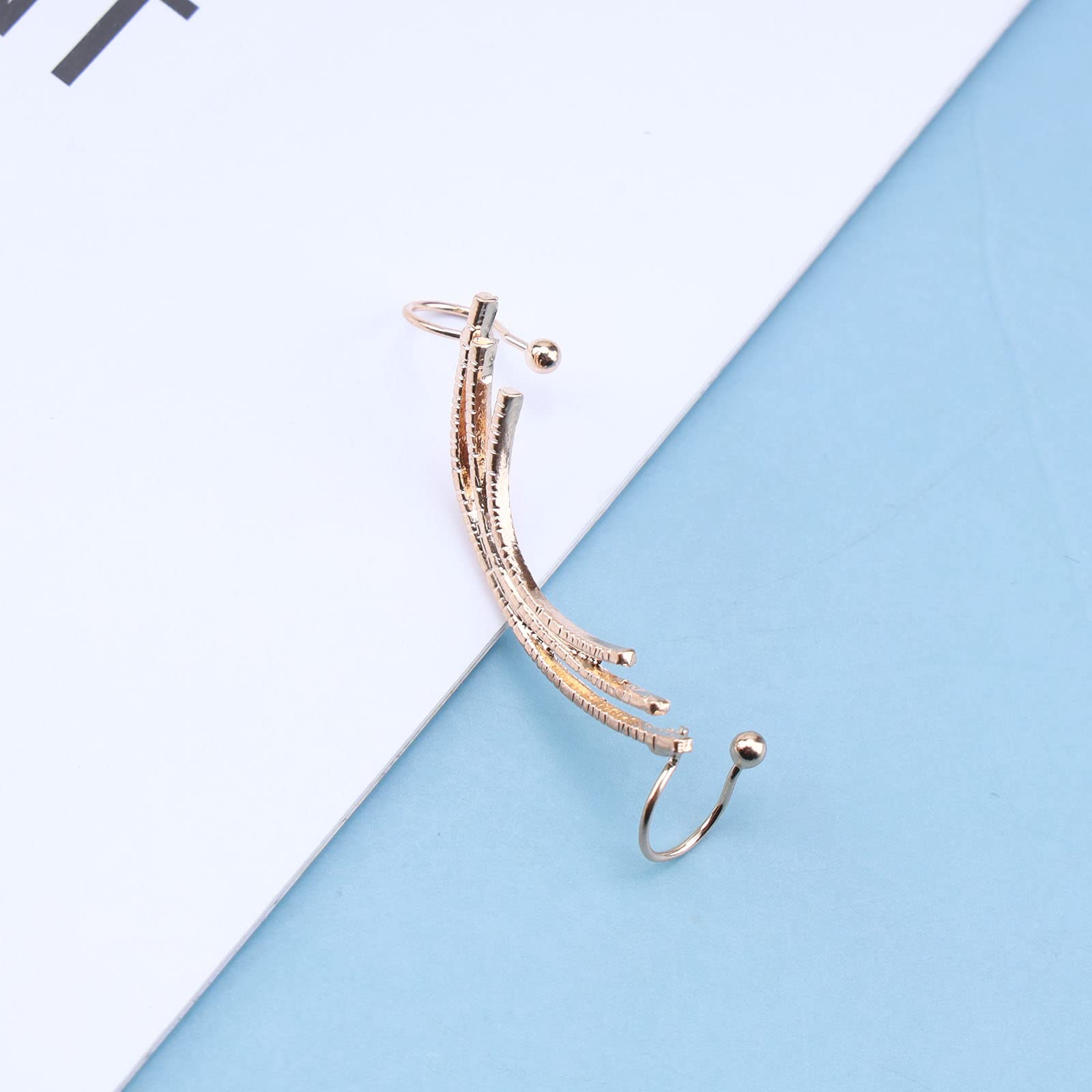 Orecchini A Spilla Di Sicurezza E Graffetta In Oro 14K – Con Zirconi, Ipoallergenici, Regalo Punk Chic Per Donne