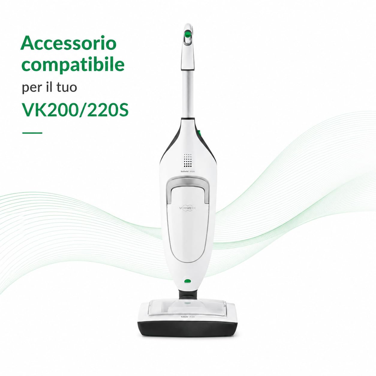 Lavatappeto VF200/220S NUOVO ORIGINALE per Folletto VK200/220S - Accessorio per Pulizia Tappeti e Moquette Ricambio ORIGINALE per Rinfrescare Superfici, Tessili Casa
