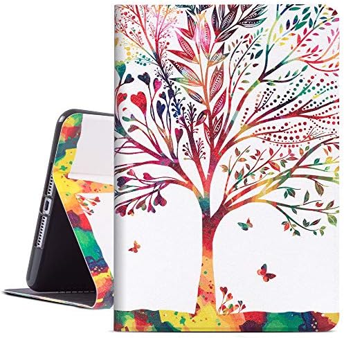 iPad Mini 5 Case, 7.9 Gofupa Slim Fit Lightweight Stand Cover for Kids, Soft TPU Protective Case for iPad Mini 2015/2019[Auto Sleep/Wake](Color Tree)