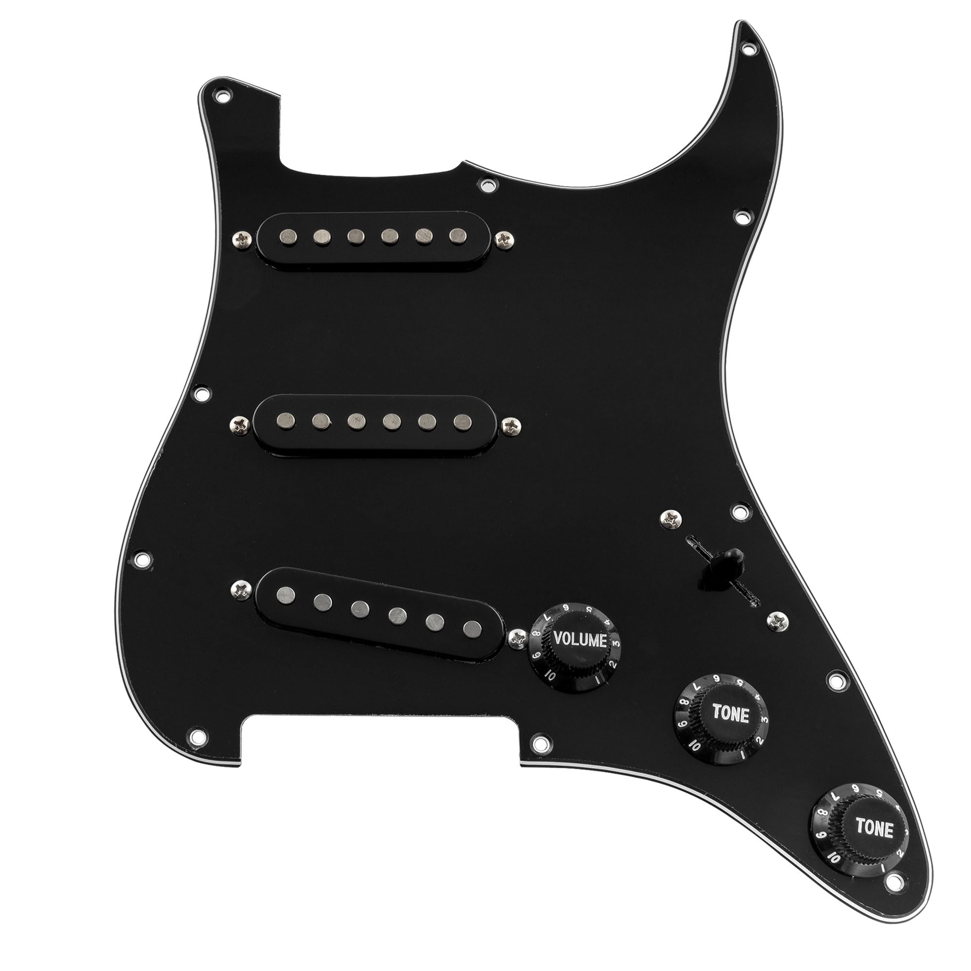 Amazon.co.jp: Musiclily Basic 11穴ストラト配線済みピックガードSSS
