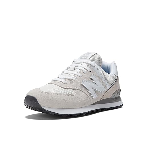 New Balance Men's 574 Core Sneaker, Nimbus Cloud/White, 8