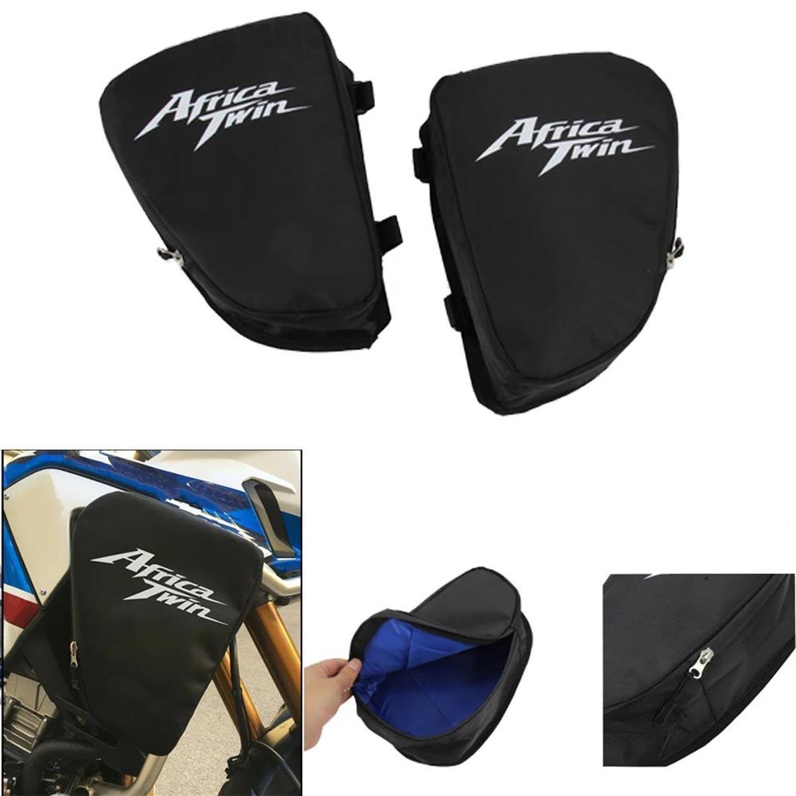 Paquete de almacenamiento Bolsas Para Defensas De Motocicleta Para H&onda CRF1100L CRF1000L Africa Twin Adventure Sports 2015-2021Bolsas Para Colocar Herramientas En El Parachoques Bolsa de colocación