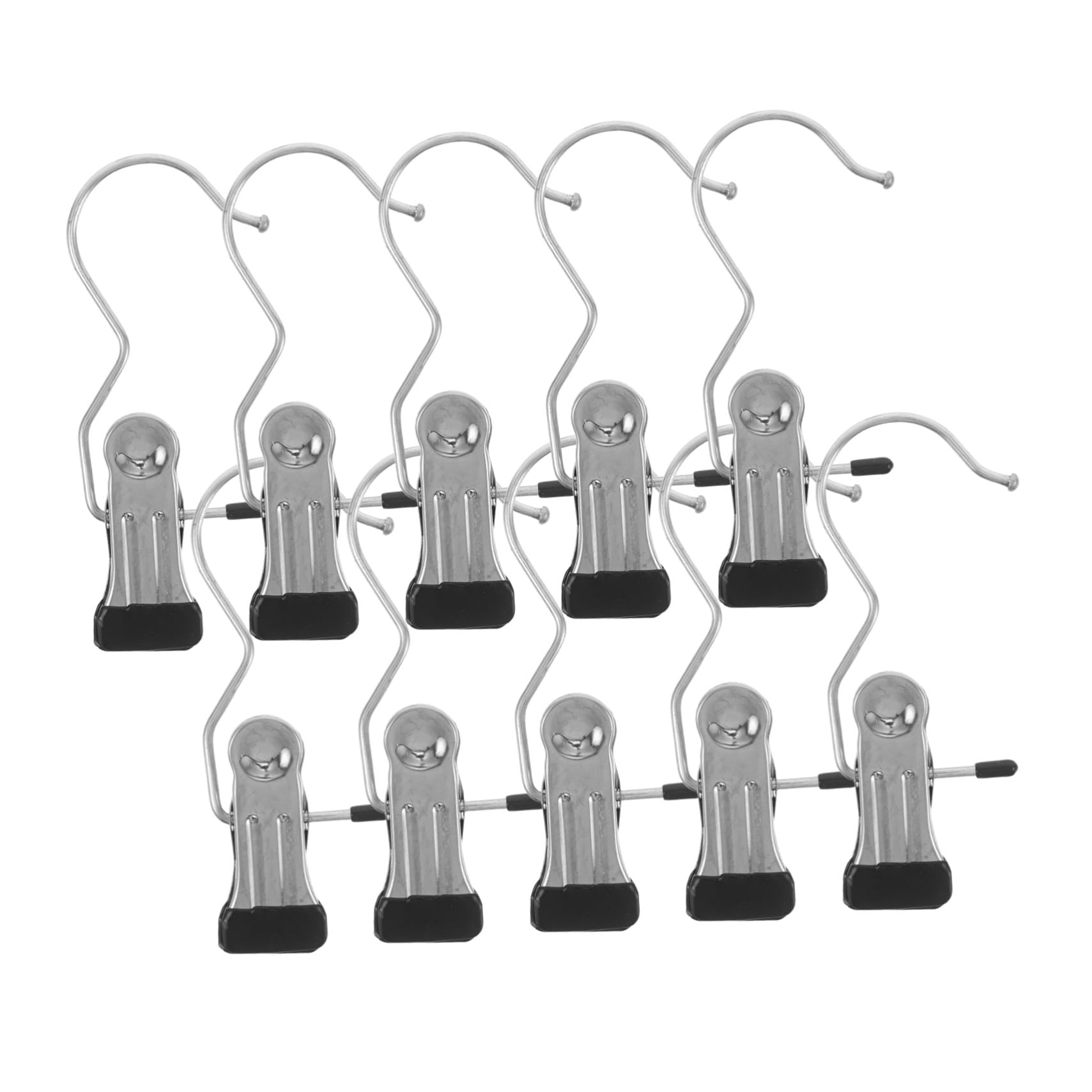80 Pezzi Mollette in Acciaio per Bucato Clip Resistenti per Asciugare Calzini Cappelli e Asciugamani Ganci per Armadio e Viaggio