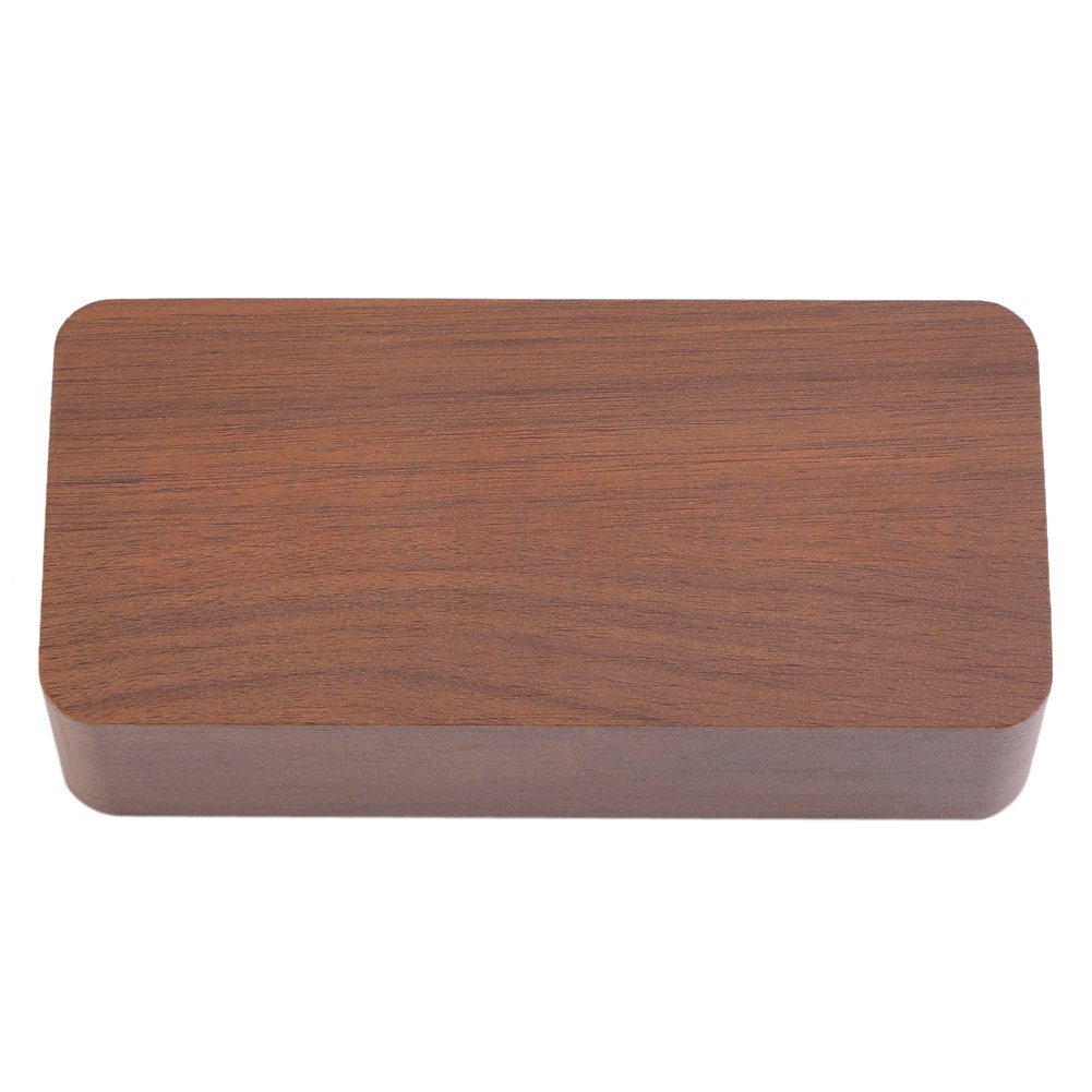 Orologio Digitale, Sveglia a LED in Legno con Temperatura, Controllo Vocale, Design Portatile, Alimentazione USB o Batteria per Ufficio Domestico (Legno marrone + luce