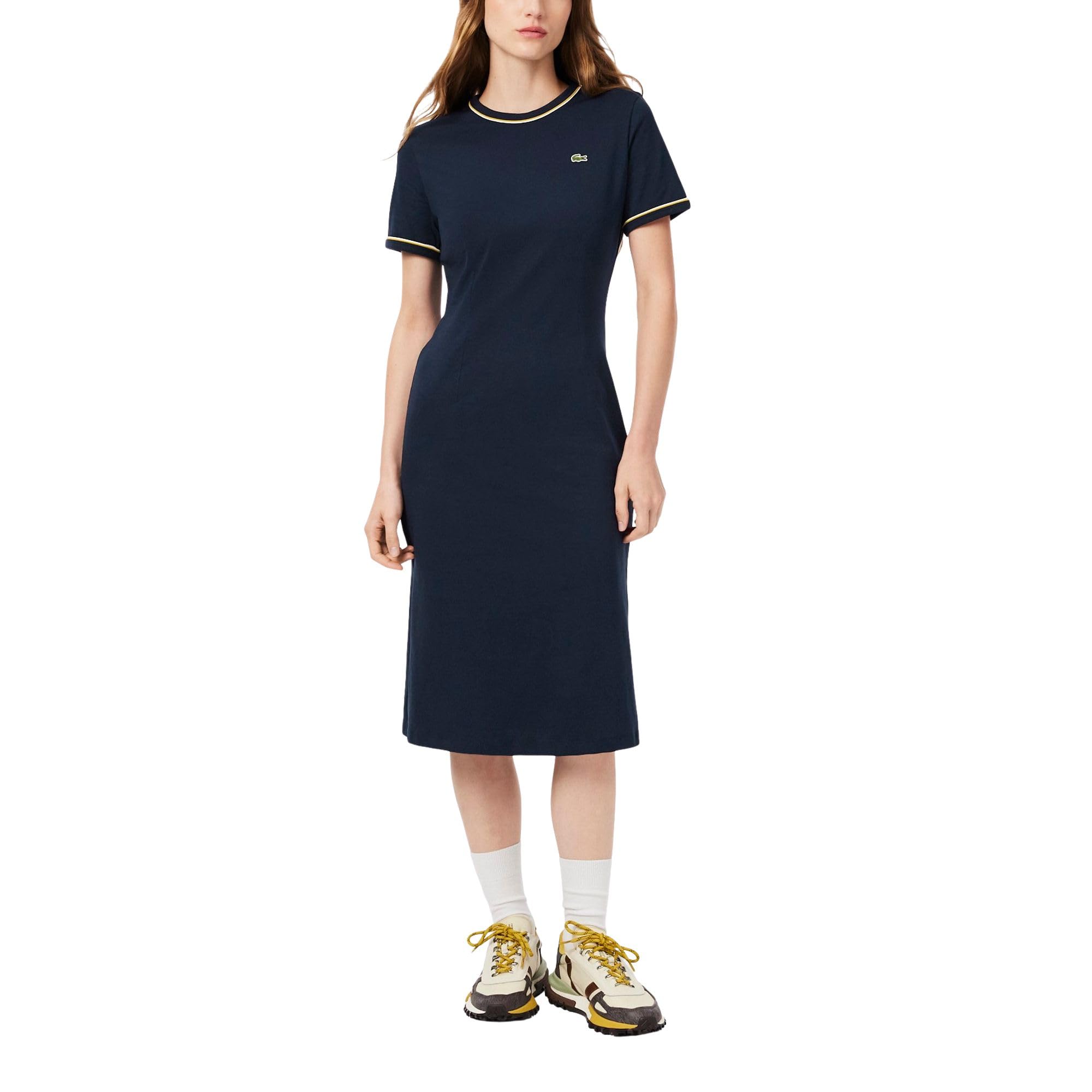 Women's Trim Accent Jersey T-Shirt Dress