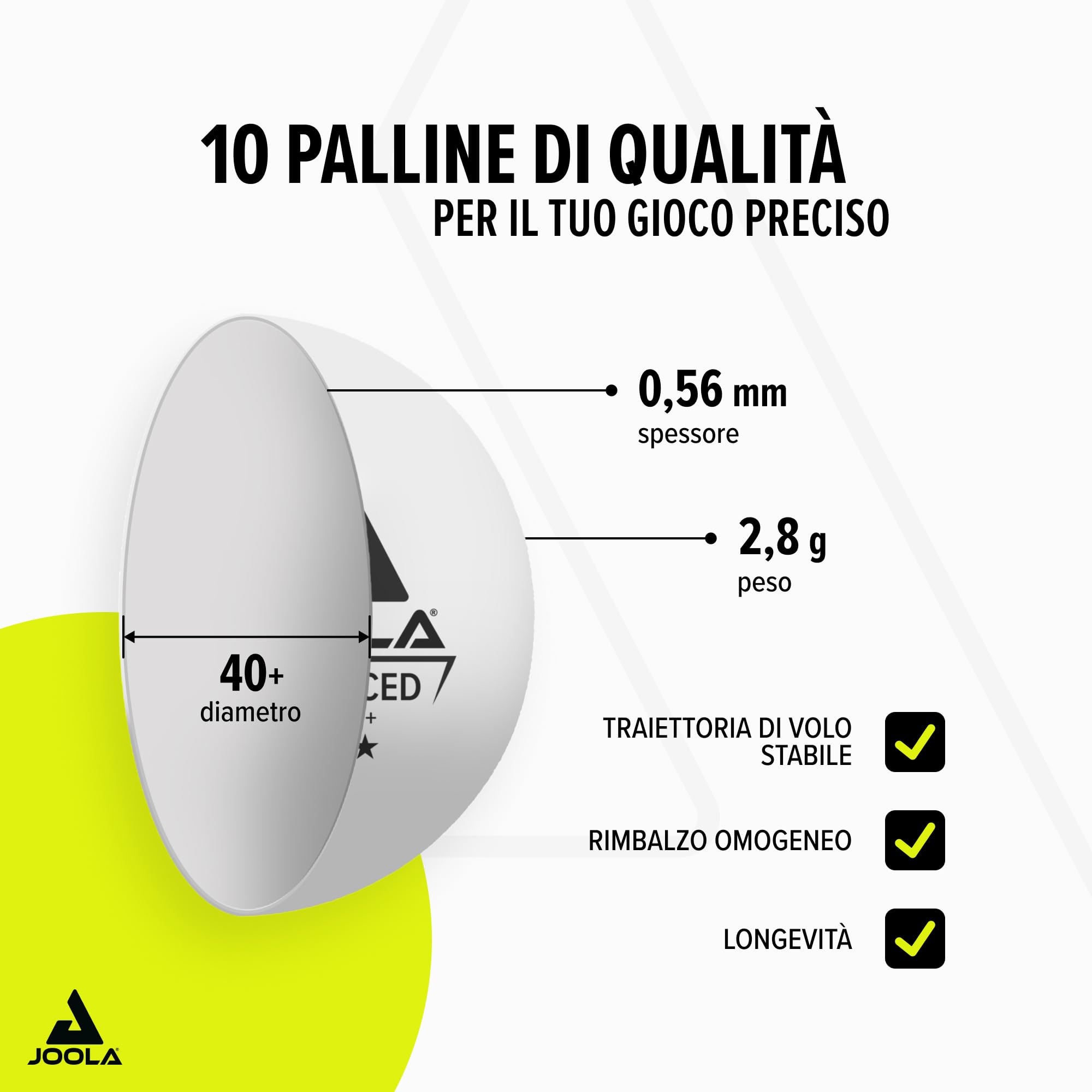 JOOLA Set da Ping Pong Family, Set da Ping Pong con 4 Racchette da Ping Pong, Palline da Ping Pong e Borsa da Trasporto