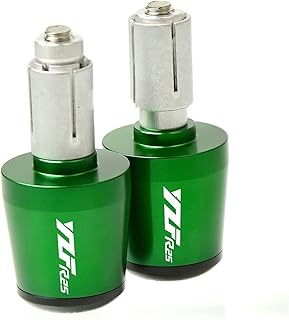 Motorcycle End Grip Slider Motorcycle 7/8"22mm Handlebar Grips Cap Hand Bar Ends Handle Plugs Slider For Ya-ma-ha YZF-R25/YZF R25/YZFR25 2015-2017 2016 (Color : Titanium)