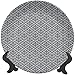 adamaszek dekoracyjna płytka ceramiczna, monochromatyczny wzór rewiwalacyjny naturalna inspiracja organiczna liście wiktoriańska dekoracyjna ceramiczna płyta ścienna na przyjęcie weselne dekoracje dekoracyjne talerze do powieszenia na ścianie