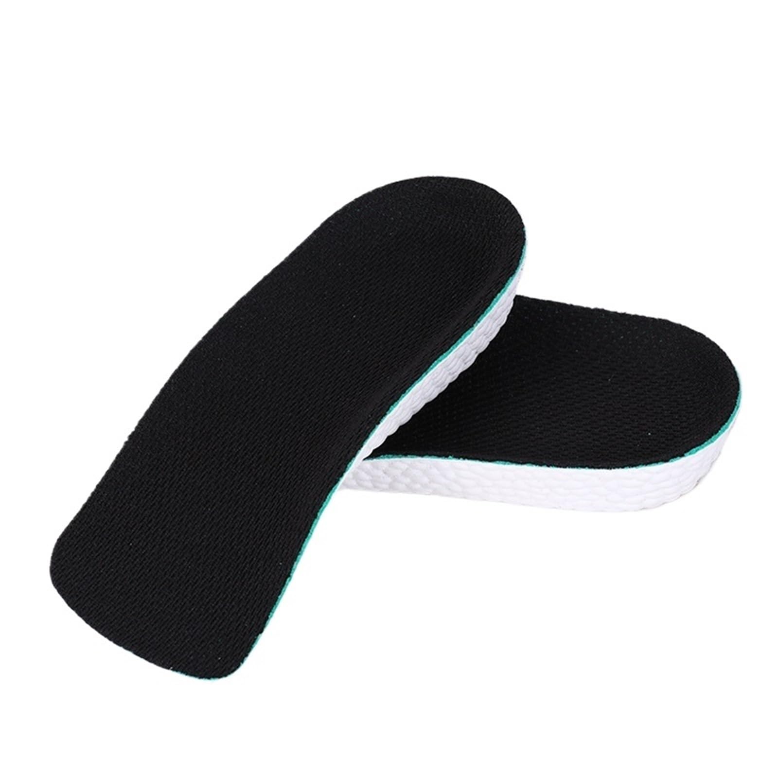 Plantillas Altura Hombre 1 par de plantillas transpirables for zapatos, media plantilla, for aumentar el talón, for calzado deportivo, unisex,5-3,5 cm(Black,2.5)