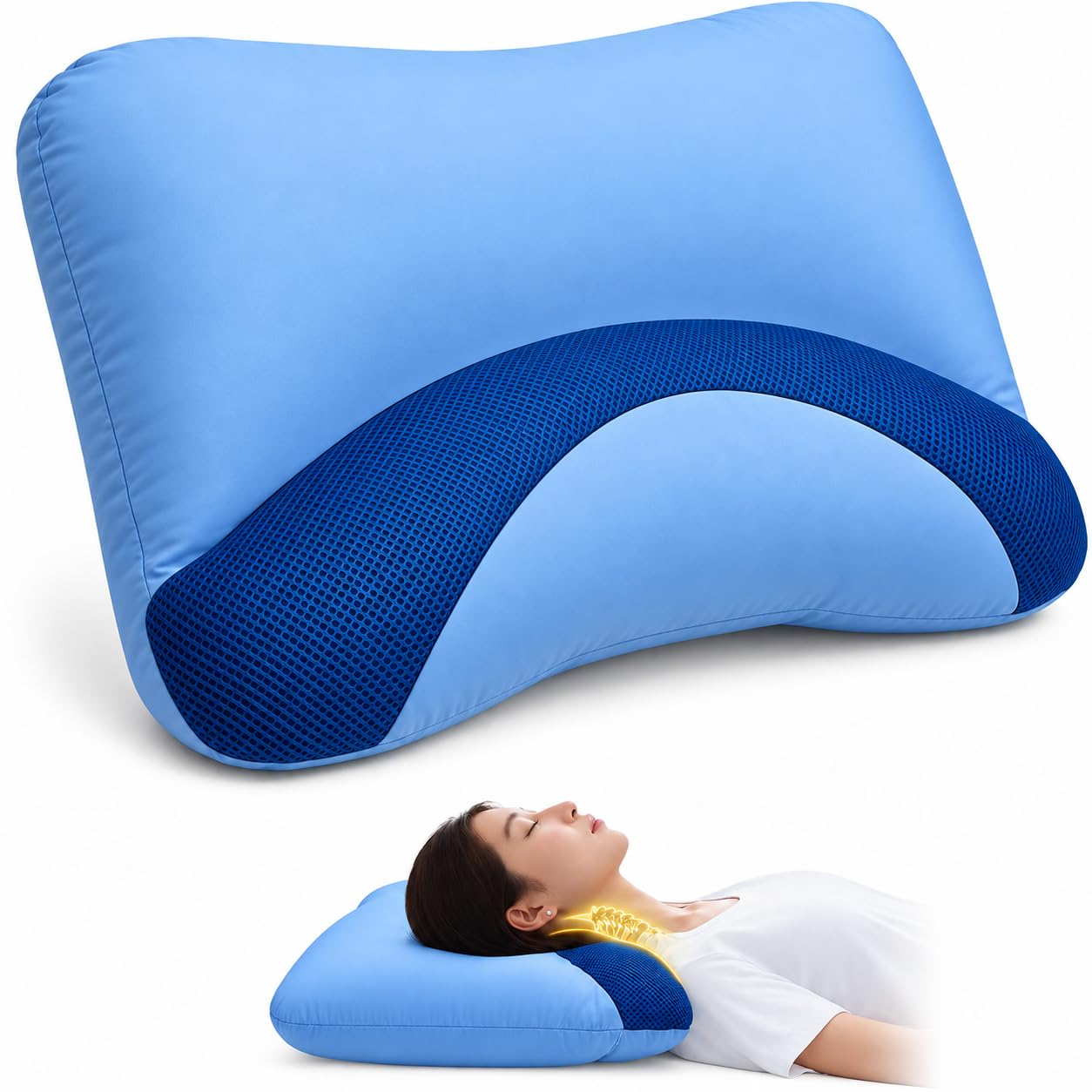Amazon｜COZYNOVA 枕 もっちり超極小ビーズまくら 首が痛くならない