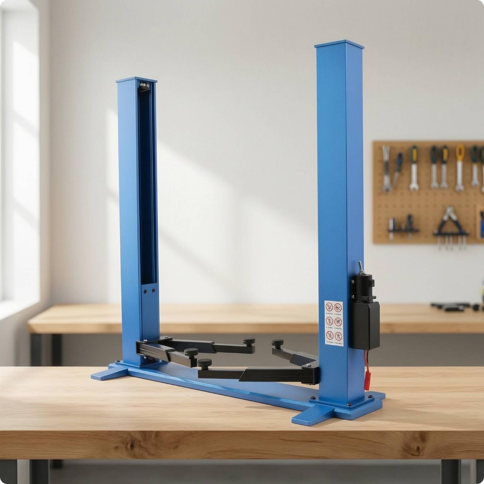 Ponte Sollevatore RC Elettrico Cavalletto Professionale Supporto per Modellisti, Blu