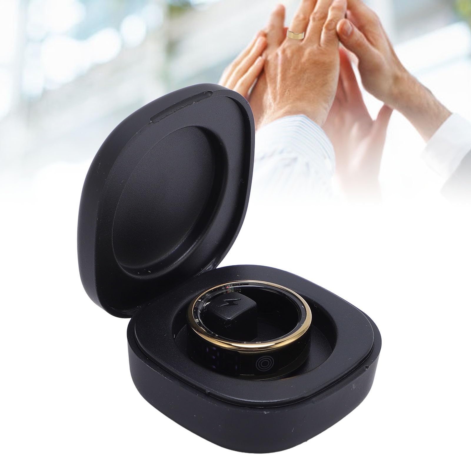 Asixxsix Bague connectée, Bracelet connecté à écran Tactile, étanche IP68, Bracelet connecté Portable pour la randonnée, Le Cyclisme et la Course à Pied (#10)