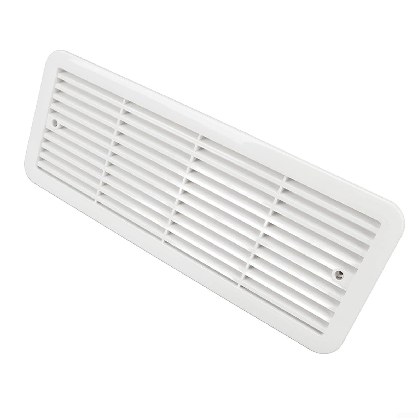 Ventola di ventilazione per frigorifero con griglia, montaggio laterale triplo di scarico per raffreddamento camper, ventola di circolazione dell'aria in ABS bianco, 479 x 189 mm