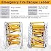 Emergency Fire Escape Rope Ladder - Compact Soft Nylon Climbing Ladder for Home & Balcony, Reusable Safety Tool for Quick Evacuations & Emergency Preparedness