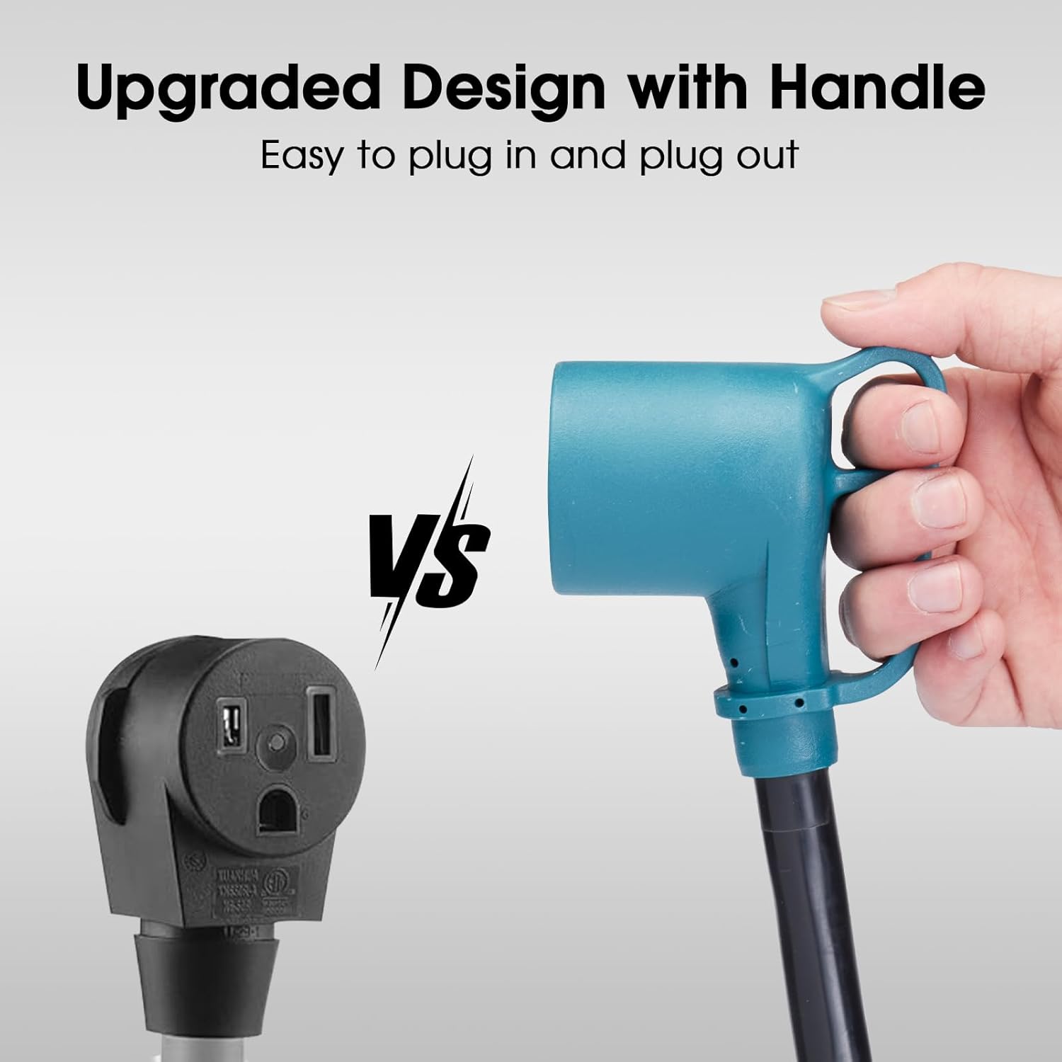 Welder Adapter Cord, L14-30P Twist-Lock Male to 6-50R Female, 4 Prong 30 Amp to 3 Prong 50 Amp Generator to Welder Adapter Power Cord, 10 AWG Heavy Duty,ETL Listed (10ft)