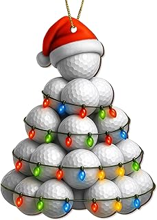 Golf Sport Wooden Ornament 2025, Christmas Golfer Gift, Golf Course Theme, Outdoor Hobby, Sport Wooden Ornament Tree Christmas Decor for Yard, car or Windows