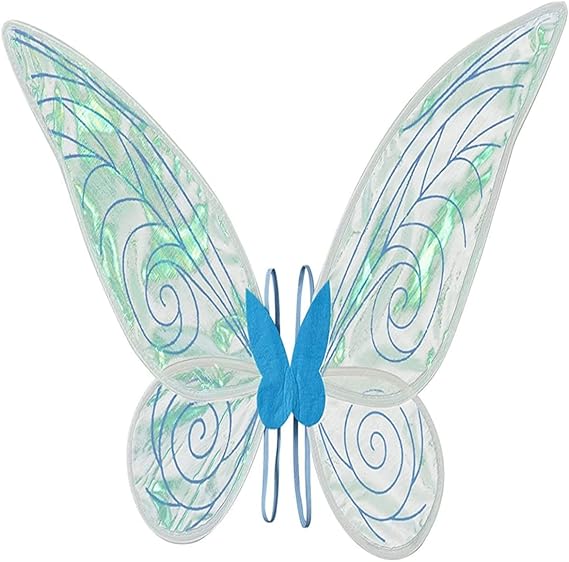 Blue Fairy Wings for Women Girls, Kids Halloween Costumes Butterfly