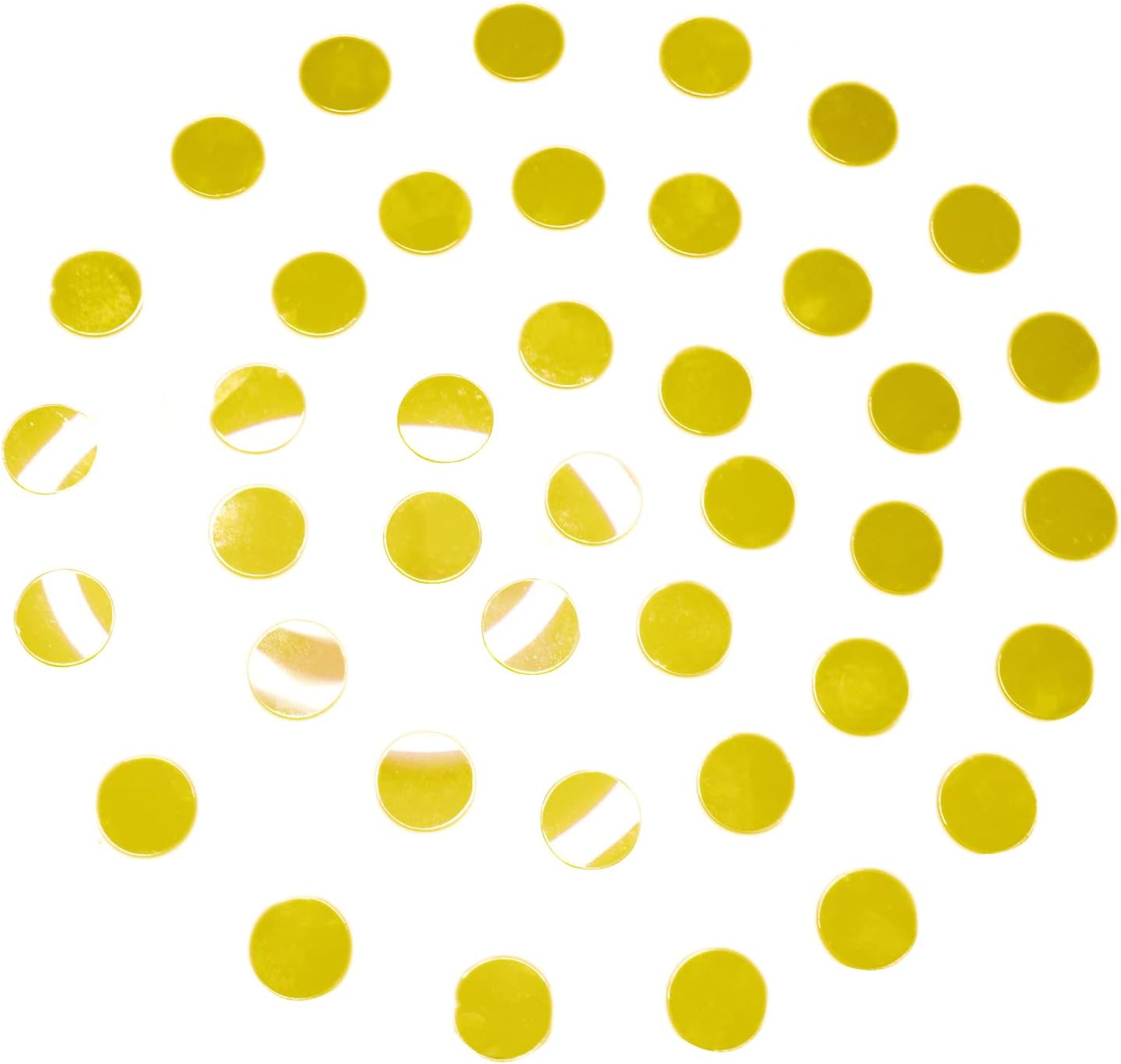 100 Pieces Gold Round Mirror Tiles for Crafts, Circle