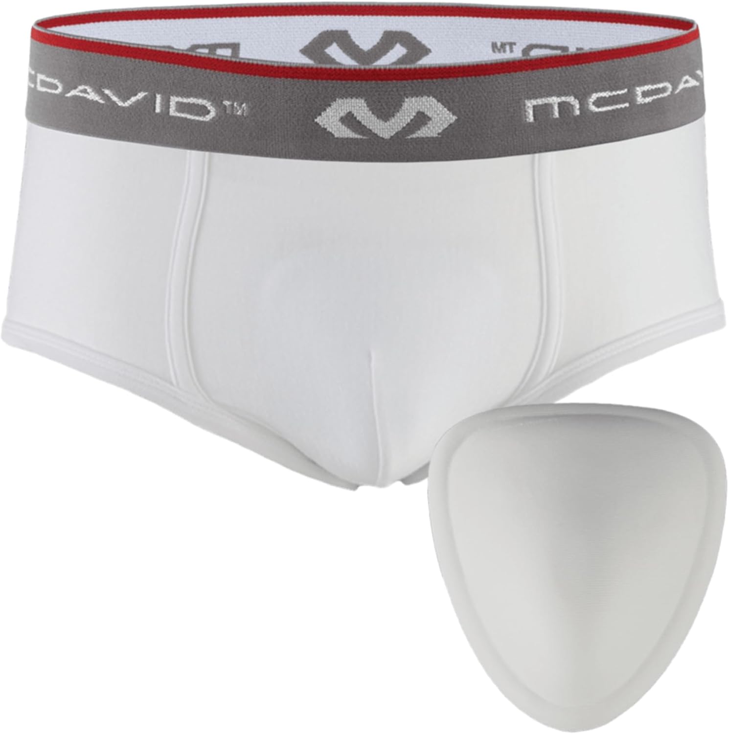 McDavid Classic Brief with Soft Foam Cup, Youth: Large, White