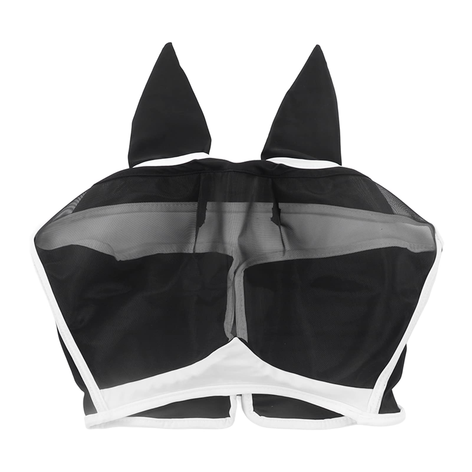 NIBEMINENT Horse Fly Mask Soft Breathable Elastic Knitted Fabric Anti Mosquito Anti Fly Horse Mask with Ears for Horse Face Ears (NIBEMINENTGwIp-11)