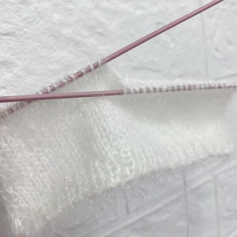 Filato Misto Mohair da 500 g - Filato di Lana Morbido e Scintillante per Lavorare a Maglia Maglioni, Scialli e Tessere Sciarpe