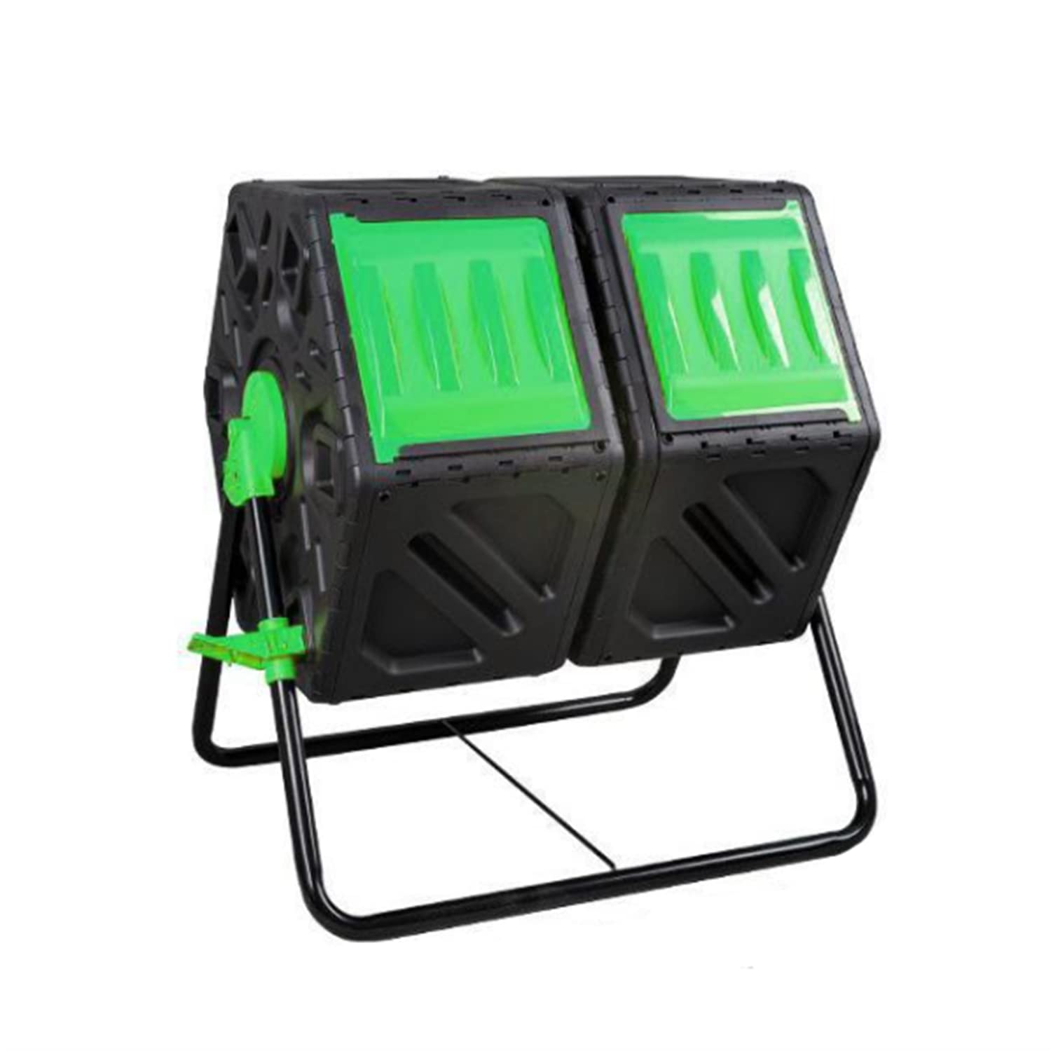 Buy Chamber Compost Tumbler, 360° Rotation Drum Type Outdoor Composting