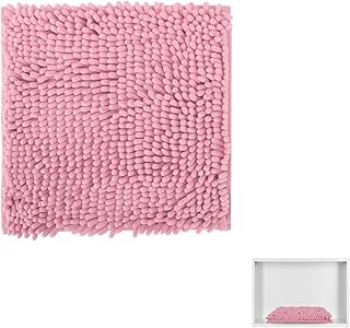 Locker Rug 10 x 10 Inches Pink Rug School Locker Carpet Chenille Locker Carpet with Non Skid Backing Locker Decorations