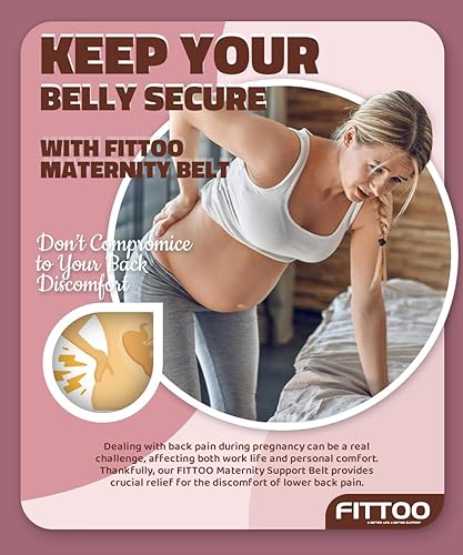 Miniatura 2 de FITTOO Cinturón de maternidad Soporte de espalda Banda de vientre Cinturón de embarazo Soporte Soporte Abdominal Faja Soporte de Cintura Rosa M