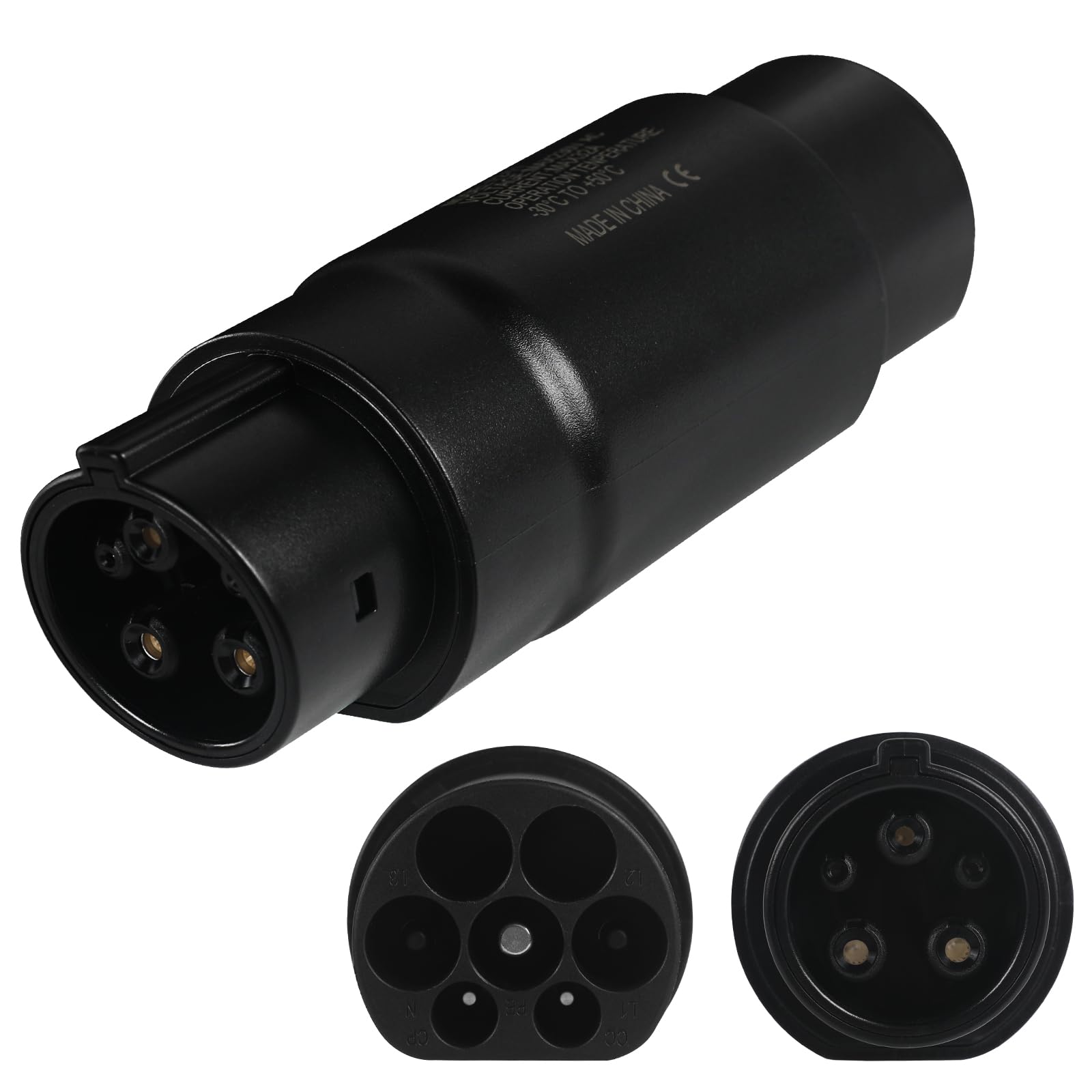 AOHEWEI Type 2 to Type 1 EV Charging Adapter, 230V 32A IEC62196 to SAE J1772 Car Charger Cable Adapter, Type 2 EV Charging Cable or Charger to Type 1 Electric Vehicle Converter