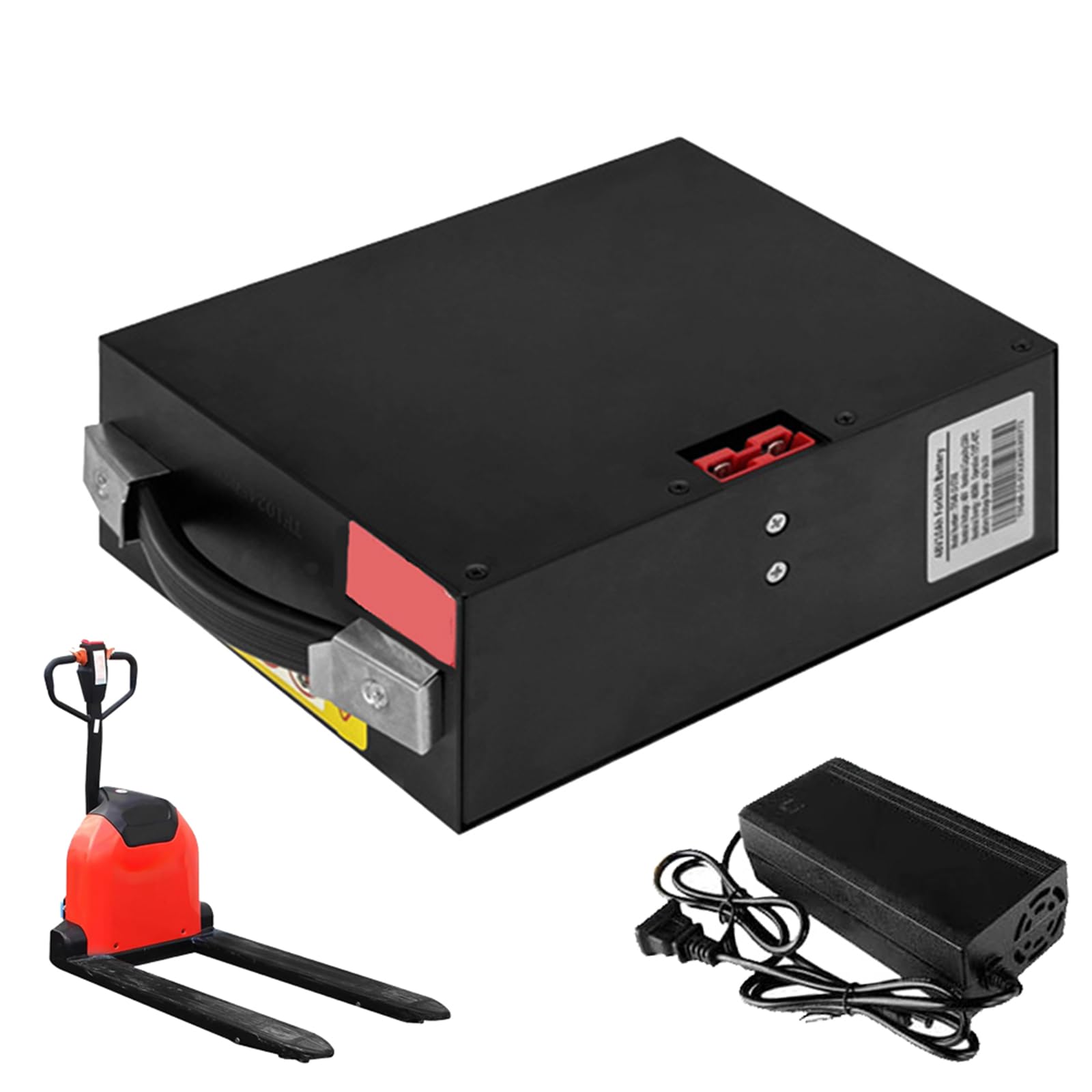 Batteria al Litio per Carrello elevatore Elettrico da 48 V 10 Ah 15 Ah 20 Ah 30 Ah, Batteria per transpallet da 48 Volt per carico e Scarico, Motore per Carrello impilatore