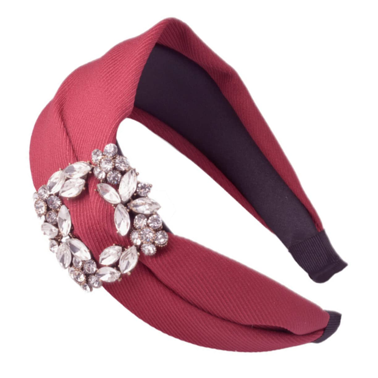 Abaodam 3stücke Klassischer Haarschmuck Für Damen Eleganter Breiter Haarreif Mit Strass Für Besondere Anlässe Weinrot Für Hochzeiten Und Feiern Als Für Frauen Und Mädchen