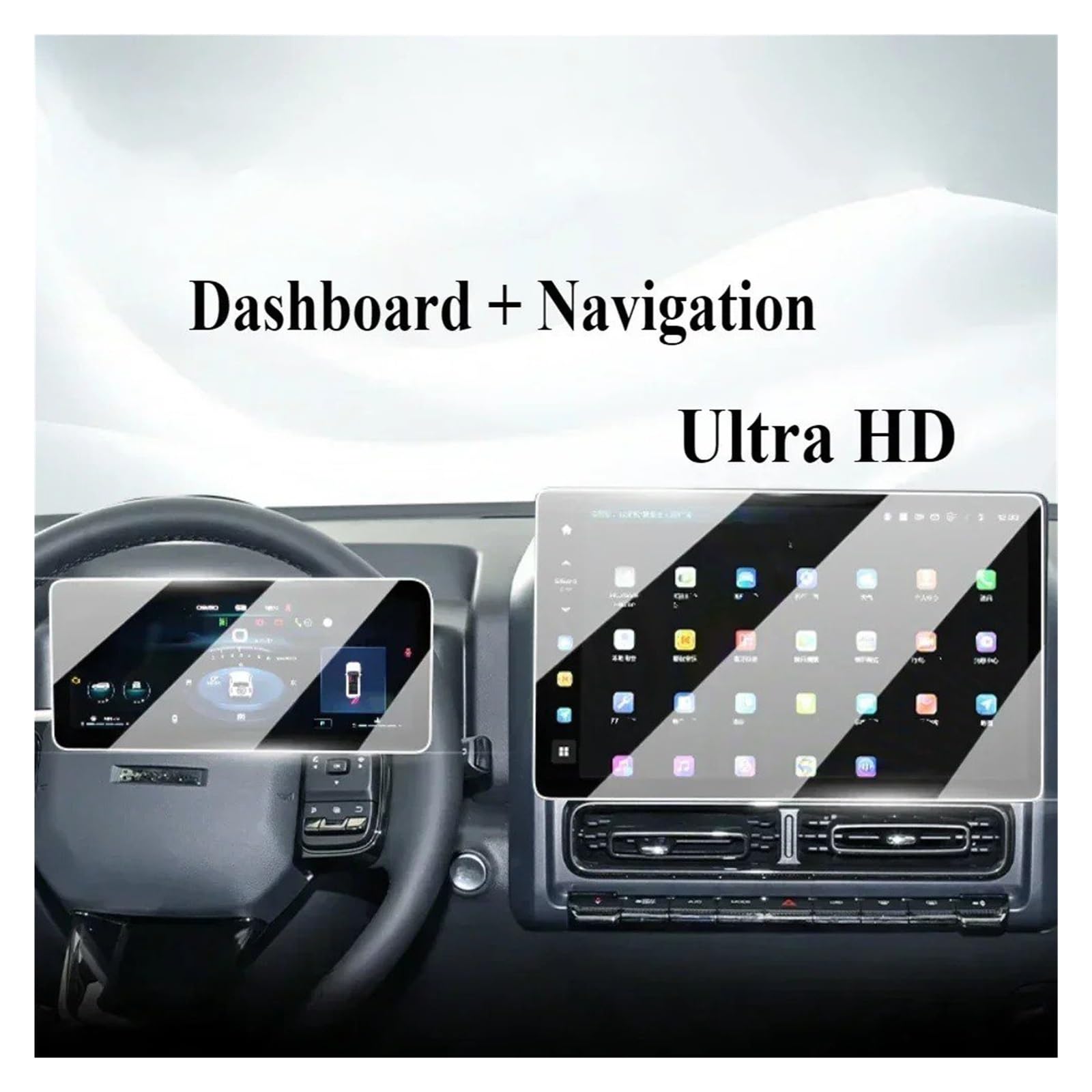 Accessori per Haval H9 2025 2024 Console Centrale Interna Navigazione Schermo LCD Vetro temperato Pellicola Protettiva AntiGraffio A