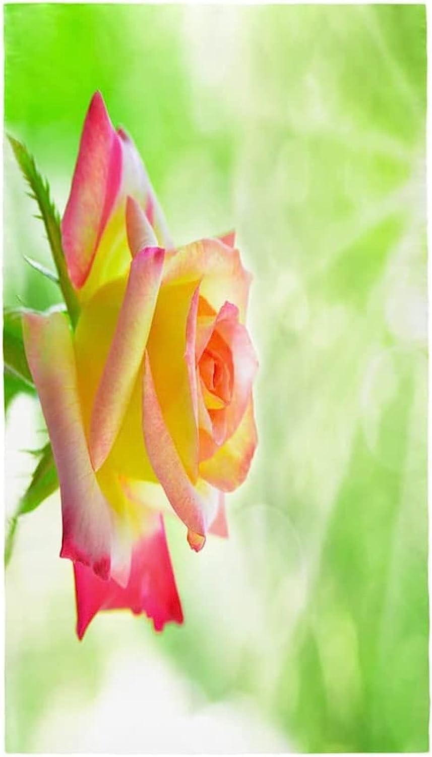 Serviette De Plage 3D Fleur Rose Colorée, Serviette De Bain XXL 200 X 200 Cm Microfibre À Séchage Rapide, Serviettes De Plage Enfant Femme Homme Drap De Plage pour Natation Picnic -7C3X