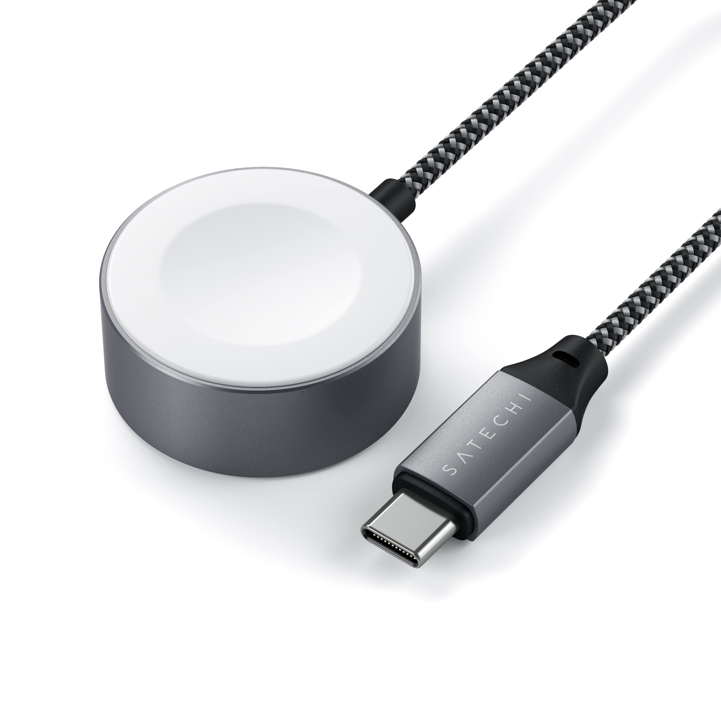 SATECHI magnetisches MFi USB-C Ladegerät für Apple Watch, 2,5 W | 18-cm-Kabel, kompatibel mit Series 1–11, Ultra und SE